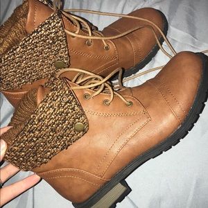 Brown ankle boots